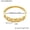 Z337-Gold, variant on Gold Cuff Bangle Bracelets for Women, 14K Gold Plated Adjustable Open Cuff Bracelet Flat Hollow Jewerly Gift