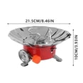 thumbnail image 3 of Réchaud de Camping Coupe-Vent Compact Pliable Design Portable Extérieur Pique-Nique Chauffage Terrain Randonnée Équipement, 3 of 9