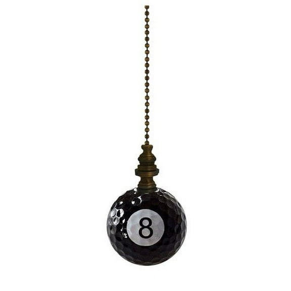 Home Concept Inc 8-Ball Billiard Lamp Fan Pull Chain