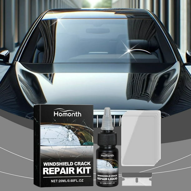 Kit de reparación de parabrisas delantero de automóvil, líquido para reparar grietas rápidamente, visión clara, viaje seguro, 20 ml de líquido de parcheo