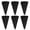 Black - Panels, variant on WinSpin 6 Pcs Prize Wheel Panels Dry Erase White for 24" Modular Prize Wheel