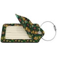 thumbnail image 4 of Rocae Mask Tropical Flower for Leather Luggage Baggage Tags ID Label Privacy Cover ID Label with Stainless Steel Loop and Address Card, 4 of 5