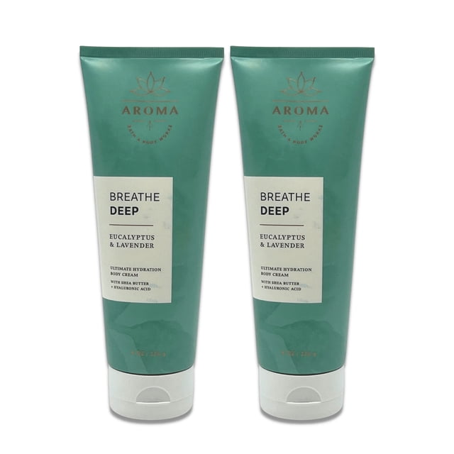 Crema corporal Bath & Body Works Aromaterapia Breathe Deep x2 240 ml