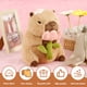 thumbnail image 4 of Peluche de capibara Qenwkxz de 12 pulgadas, bonito juguete de capibara de peluche ultra suave, almohada de peluche, adorable juguete de capibara de dibujos animados para niños, adultos, cumpleaños,, 4 of 7