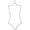 Black Rubberized, variant on 12 Ladies Wire Body Shape Swimwear/Bikini Hanger, Black (Pack of 12)