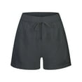 thumbnail image 5 of Bxsruta Girls Shorts, Kids Fashion Boy and Girls' Casual Solid Summer Pocket Shorts Adjustable Waist Frill Shorts, Gray 5 Years, 5 of 5