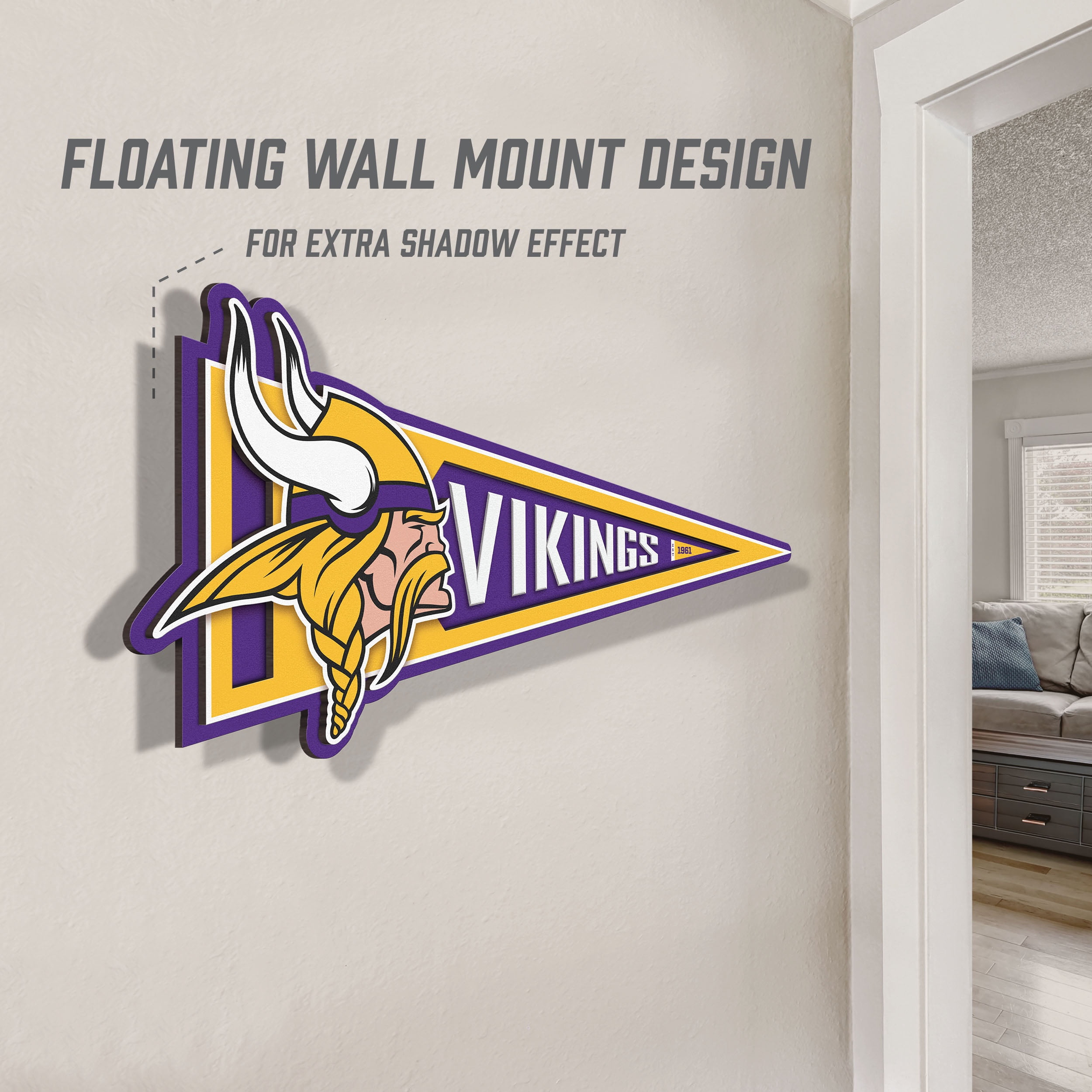 YouTheFan NFL Minnesota Vikings Pennant Sign