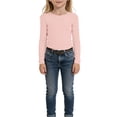 thumbnail image 5 of EnJoCho Kids Long Sleeve Shirts For Girls, Girls Long Sleeved Shirt Round Neck Pullover Slim Top Ribbed Knit Casual Rib T Shirt Long Sleeve Shirts Girls, 5 of 5