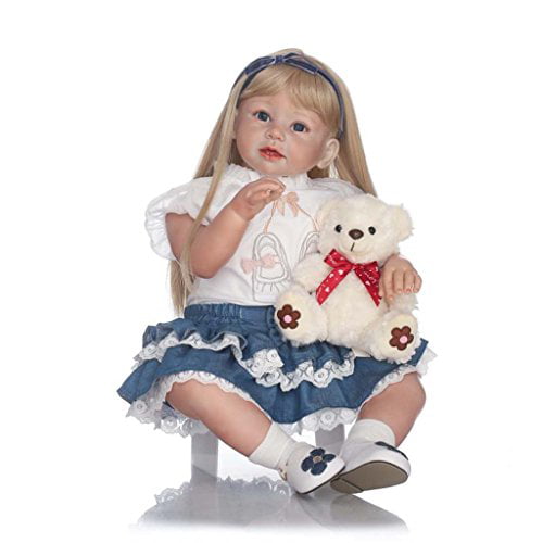 Details about   Reborn Baby Doll Toddler Girl 28" Soft Silicone Vinyl 70cm Children Toy Gift