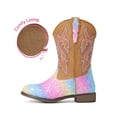 thumbnail image 5 of DREAM PAIRS Girls' Glitter Cowgirl Boots, Mid Calf Western Cowboy Boots for Toddler, Little & Big Kids, 5 of 6
