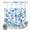 LightBLue, variant on No Hook Shower Curtain, Blue Ocean Bubble Shower Curtains for Bathroom with See Through Top Window, Watercolor Sea Bubble Summer Waterproof & Washable Bath Curtain Stand Up Stall 36"x72"