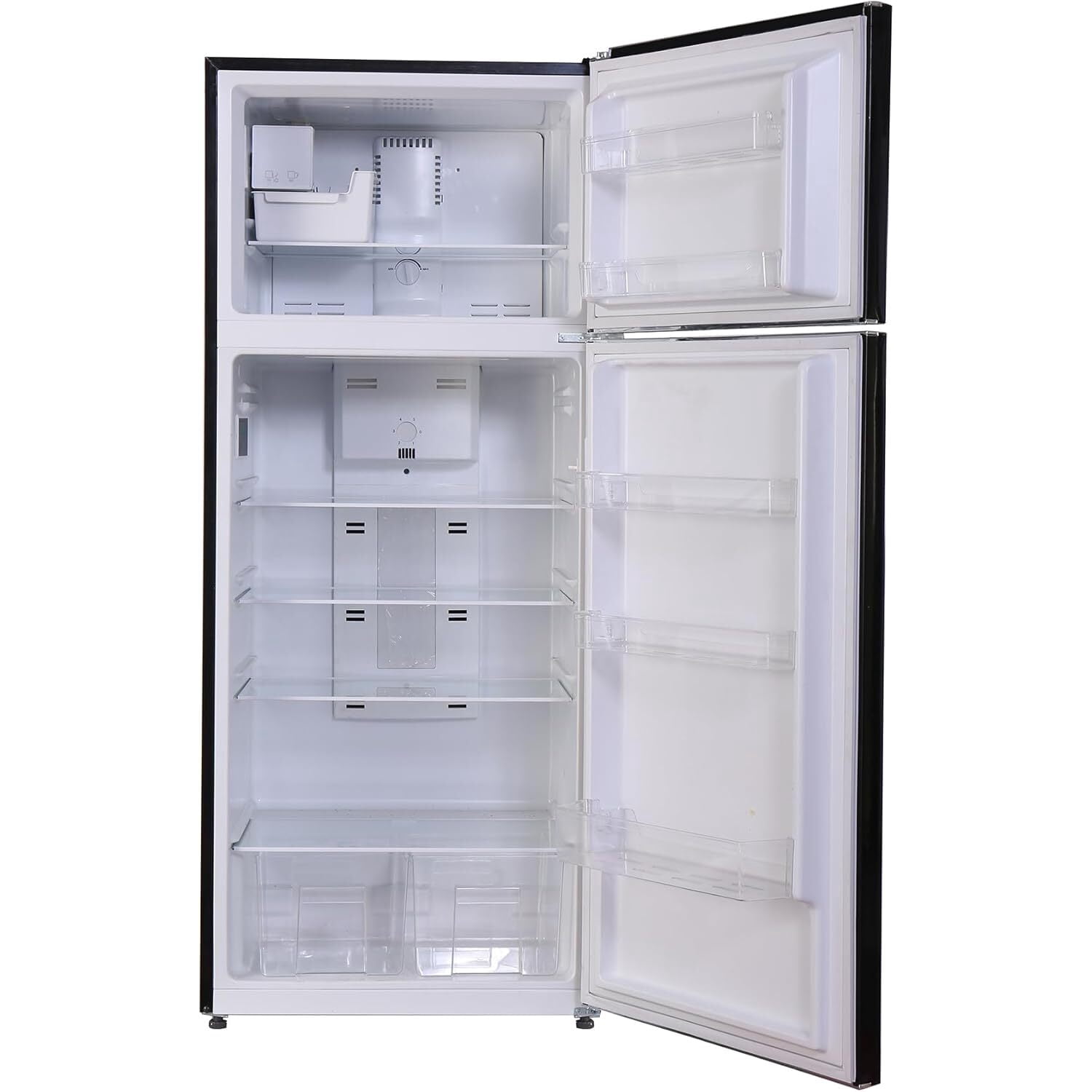 Equator Advanced Appliances Retro Refrigerator 18 cu ft w/ Ice Maker - Vintage Top Mount Fridge 110V, Bisque