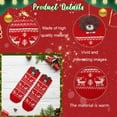 thumbnail image 4 of Steadlien Cartoon Christmas Stockings - Mid-Calf Holiday Socks with Festive Patterns - Warm Nylon Blend Socks for Winter and Autumn Seasonal Wear, 4 of 6