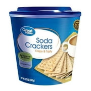 Great Value Soda Crackers 21oz, Plastic Bucket