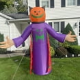 thumbnail image 2 of Northlight LED Lighted Inflatable Jack-O-Lantern Grim Reaper Outdoor Halloween Decoration - 8', 2 of 6