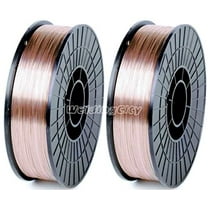 WeldingCity 2-pk Mild Steel MIG Welding Wire ER70S-6 10-Lb Spool 0.023" (0.6mm) 8"-roll