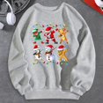 thumbnail image 3 of Nuevo jersey de invierno para hombre con estampado 3D de muñeco de nieve y Papá Noel, suéter de moda para deportes callejeros, tops casuales cálidos para hombre para uso diario, 3 of 4