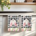 thumbnail image 7 of Easter Kitchen Towels Set of 4, Spring Bunny Feet Flowers Eggs Black Buffalo Plaid Absorbent Dish Towels for Kitchen, Microfiber Hand Towel, Quick Drying Tea Towel for Cleaning Decorative Dishcloths, 7 of 7