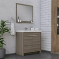 thumbnail image 2 of Alya Bath Sortino 36" Wood Bathroom Vanity with Acrylic Sink in Gray, 2 of 7