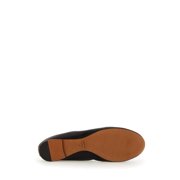Lanvin Gathered Design Leather Ballerina Flats Black (Women's)