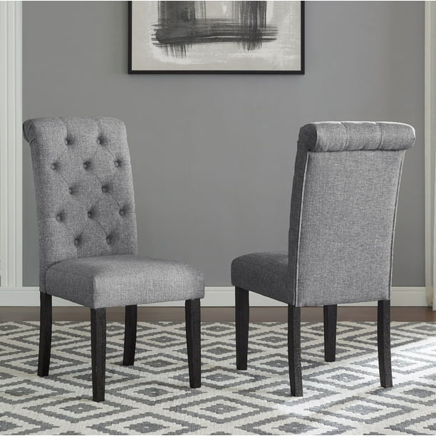 Roundhill Furniture Leviton Dining, Roundhill Furniture Biony Fabric Dining Chairs With Nailhead Trim Set Of 2
