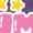 HEATHER PURPLE, variant on Instant Message - Anime Girl Fitted Short Sleeve Graphic T-Shirt