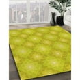 thumbnail image 3 of Ahgly Company Machine Washable Indoor Rectangle Transitional Canary Yellow Area Rugs, 3' x 5', 3 of 7