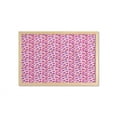 thumbnail image 1 of Valentine's Day Wall Art with Frame, Hearts in Geometric Polygonal Design Romantic Modern Pattern, Printed Fabric Poster for Bathroom Living Room, 35" x 23", Pink Fuchsia and Salmon, by Ambesonne, 1 of 2