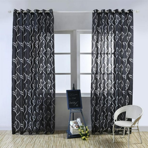 SweetCandy 39x79" 1 Panel Country Style Curtains Floral Plant Bedroom