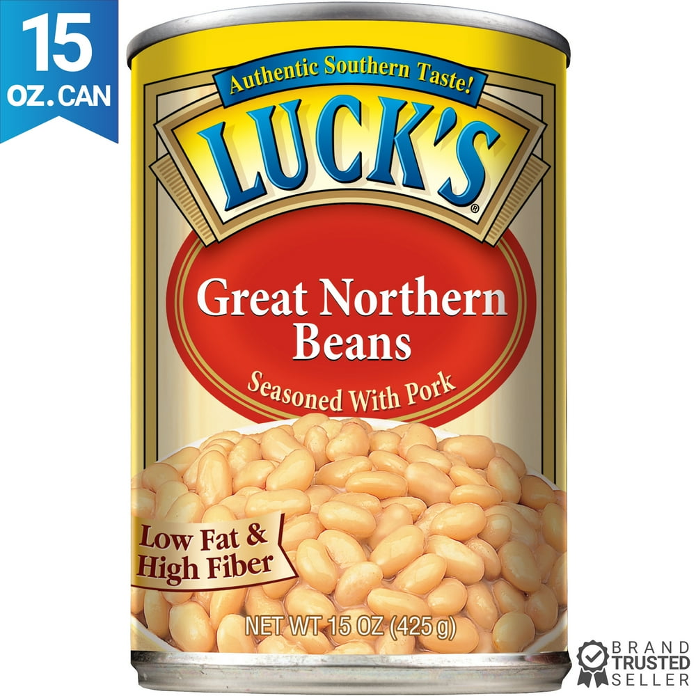 Luck's Great Northern Beans Seasoned With Pork 15 Oz. Can