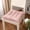 Coffee, variant on Soft Plaid Chair Pad, 13.77-Inch Square Seat Cushion for Dining Chairs, Non-Slip Kitchen Chair Pads for Home & Office, Comfortable Tufted Fabric Seat Decor,Blue