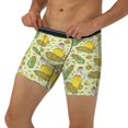 thumbnail image 3 of Picia Corn And Corn Oil Pattern Men's Athletic Long Leg Briefs , Performance Stretch Underwear，Moisture-Wicking, 3 of 7