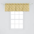 thumbnail image 2 of Ambesonne Vintage Window Valance, Romantic Nature Blossom Art, 54" X 18", Mustard Rose, 2 of 3