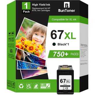 HP 65XL Ink Cartridges for Deskjet 3772, 3752, 3755, Envy 5055