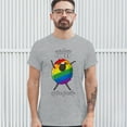 thumbnail image 3 of Tee Hunt Rainbow Sheep of the Family T-shirt Gay Pride LGBT Support Funny Men's Tee, Gray, XX-Large, 3 of 5