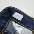 thumbnail image 3 of KIDSCOOL SPACE Little Girls Boys Jeans,Elastic Band Inside Ripped Straight Fit Stretchy Soft Denim Pants,Deep Blue,5-6 Years, 3 of 5