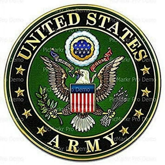 Whimsical Practicality's United States Army Logo Edible Icing Image Cake Topper-1/4 Sheet or Larger