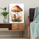 thumbnail image 5 of Qisvanset Framed Canvas Wall Art, 12x16 Inch Boho Mushroom Woodland Kids Nursery Art, 5 of 5
