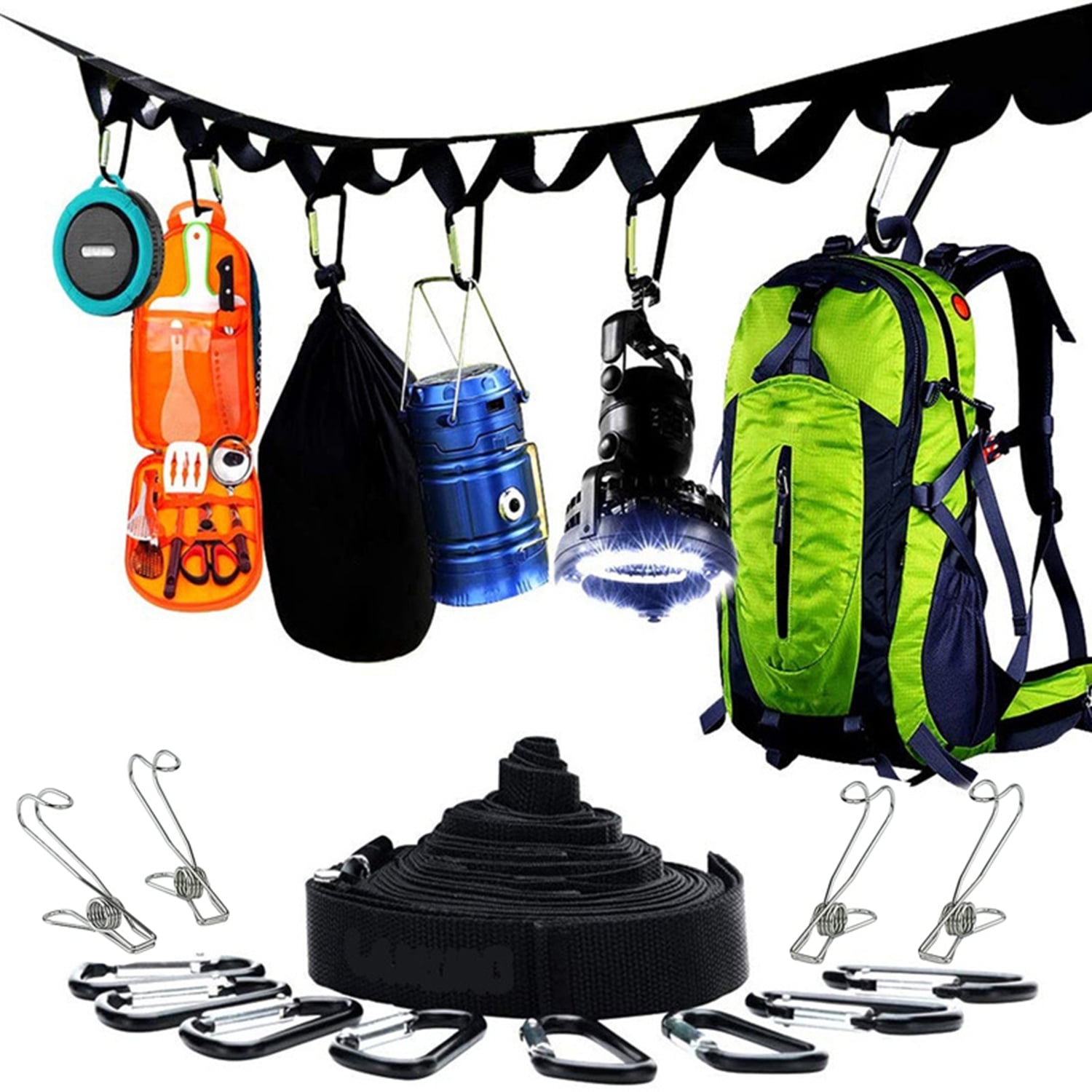 Armstrong område Grape Artiflr Campsite Storage Strap Camping Accessories, Camping Gear and  Equipment Lanyard 16ft Adjustable for Hanging Outdoor Hammock Tent  Clothesline Tent Accessories - Walmart.com