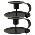 thumbnail image 6 of OUNONA 2Pcs European Style Metal Candle Holders Black Retro Desktop Ornament for Table, 6 of 6