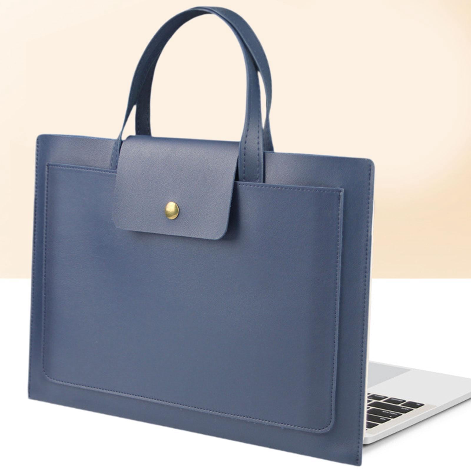 QccHieUs 13/14inch Laptop Bag Large Capacity Carry on Laptop Case Laptop Bag for Computer blue