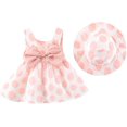 thumbnail image 1 of Girls' Dresses Designed Classic Dot Print Ruffles Beach Sun Dresses Funny Flattering and Versatile Vacation, 1 of 2