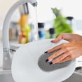 thumbnail image 6 of 2026 New Improved Melamine Foam Cleaning Eraser Sponge For Kitchen Dish Shower Tile And Floor Heavy Duty Scrubber Multi Functional Use Wet (Dark Gray), 6 of 9