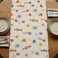 thumbnail image 5 of Table Runners 72 Inches Long Dress Scarves, Spring Flowers Farmhouse Kitchen/Dining Table Runner, Coffee Tablerunners, Vintage Wildflowers Country Pastoral Plants 18x72 Inch, 5 of 9