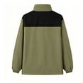 thumbnail image 4 of Lmueinov Women Windbreaker Jacket with Zip Pockets Full Zip Up Vintage Color Block Rain Jacket Windproof Lightweight Hiking Jacket Outdoor Casual Coat M-4XL, 4 of 5