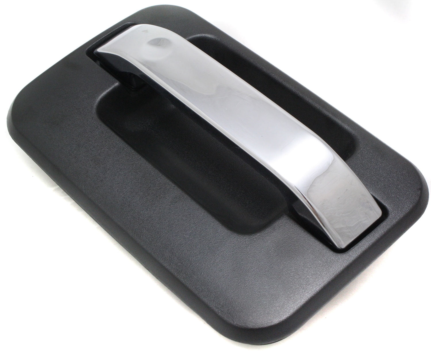 Replacement REPF462121 Exterior Door Handle Compatible with 2006-2008 Lincoln Mark LT 2004-2014 Ford F-150 Front, Right Passenger Black bezel with chrome lever