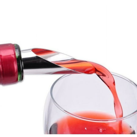 

JWDX Wine Pourer Clearance Cap Spirit Pourer Bottle Steel Liquor Flow Pour Wine Stopper Spout Stainless Kitchen，Dining Bar Silver
