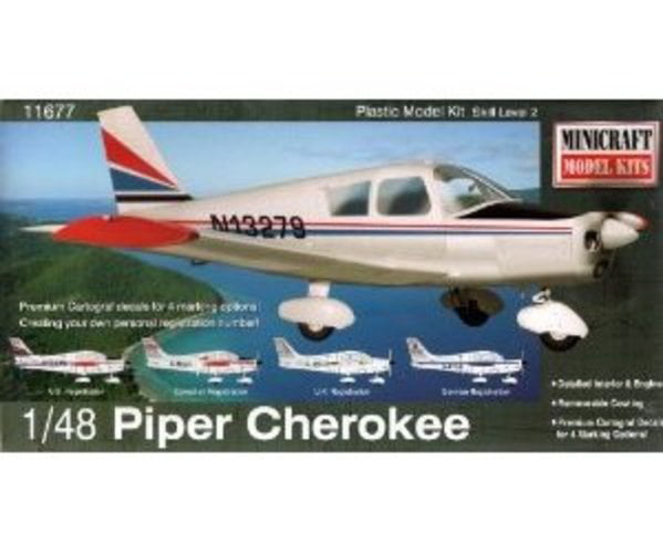 Minicraft Models 1:48 Scale Piper Super Cub Model Kit