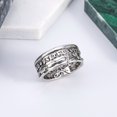 thumbnail image 4 of Fashion Men Antique Coin Style Ring Handmade Silver Color Rings for Men, 4 of 7