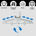 thumbnail image 3 of Stand Telescopic Garment Steamer Rack Height Adjustable Garment Steamer Clothes Rack Foldable Standing Garment Hanger Steaming Clothes Portable Cloth Steam Rack Home Ironing, 3 of 8